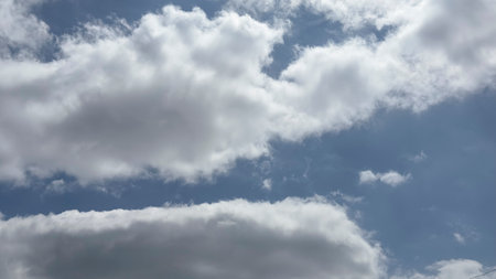 Blue cloudy sky texture. natural sky composition