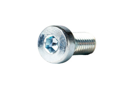 Narrow Head Imbus Bolt isolated on white background