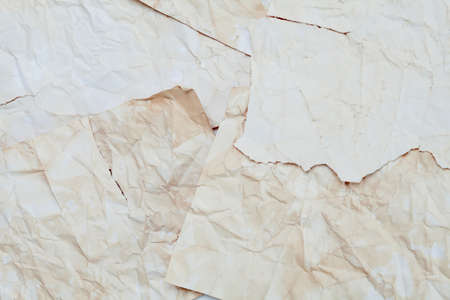 Vintage looking paper in piecesの写真素材