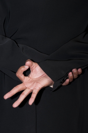 businessman making perfect signの写真素材