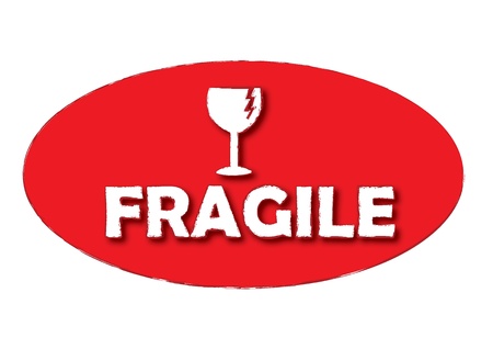 	Grunge office stamp with the word fragileのイラスト素材