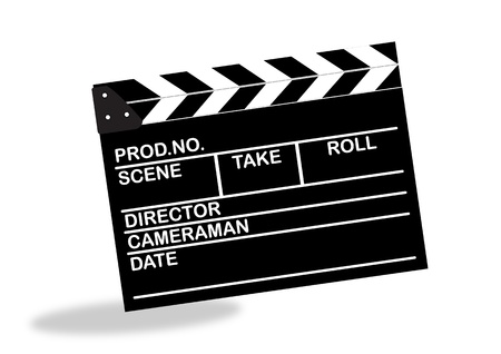 Movie clapper boardsのイラスト素材