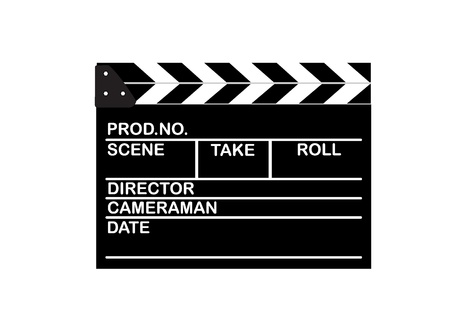 Movie clapper boardsのイラスト素材