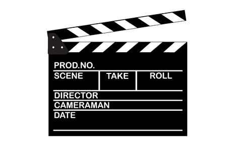 Movie clapper boardsのイラスト素材