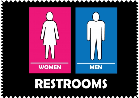 Restrooms Signのイラスト素材