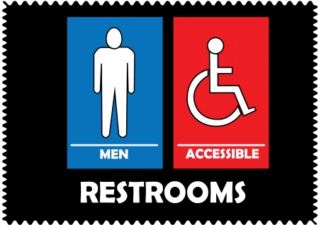 Restrooms Signのイラスト素材