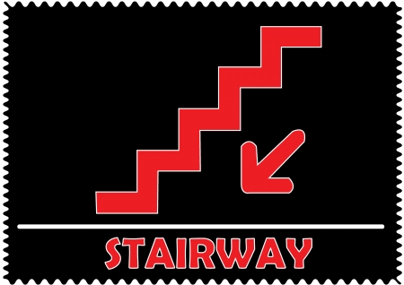 Stairway signのイラスト素材