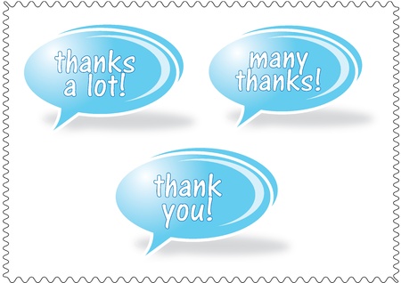 Thank you - grateful bubblesのイラスト素材