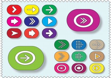 Arrow icon set  のイラスト素材