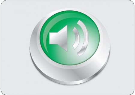 Volume icon green buttonのイラスト素材