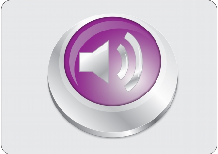 Volume icon purple buttonのイラスト素材