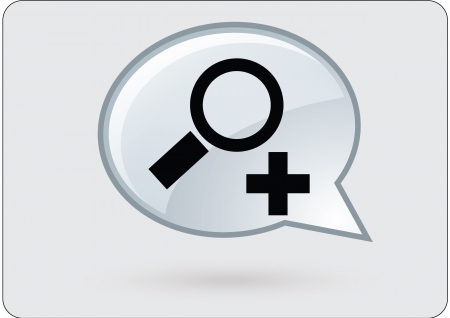 	computer icon zoom inのイラスト素材