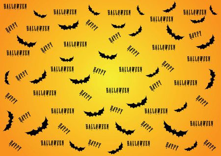 happy halloween. vector illustrationのイラスト素材