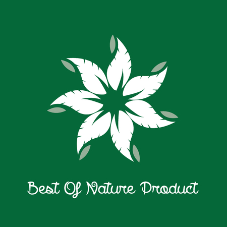 Best of Nature Product Label. Vector illustrationのイラスト素材