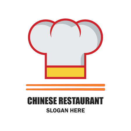 chinese restaurant / chinese food logo with text space for your slogan / tagline, vector illustrationのイラスト素材