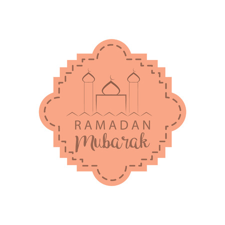 Ramadan kareem / mubarak greeting design, vector illustrationのイラスト素材