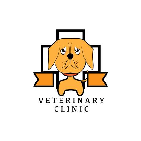 veterinary logo with text space for your slogan / tagline, vector illustrationのイラスト素材