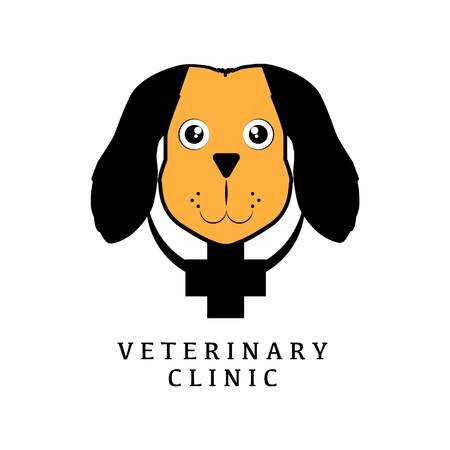 veterinary logo with text space for your slogan / tagline, vector illustrationのイラスト素材