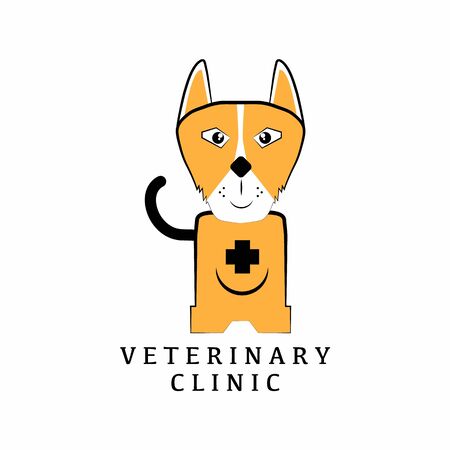 veterinary logo with text space for your slogan / tagline, vector illustrationのイラスト素材