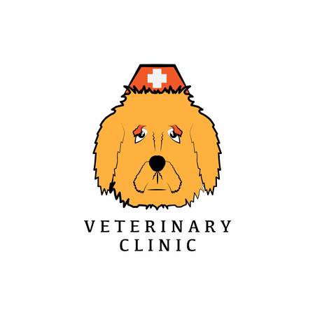 veterinary logo with text space for your slogan / tagline, vector illustrationのイラスト素材