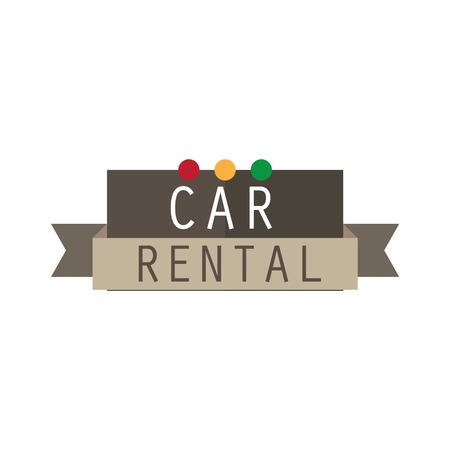 car rent logo with text space for your slogan / tagline, vector illustrationのイラスト素材