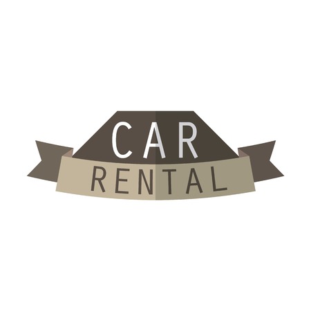 car rent logo with text space for your slogan / tagline, vector illustrationのイラスト素材