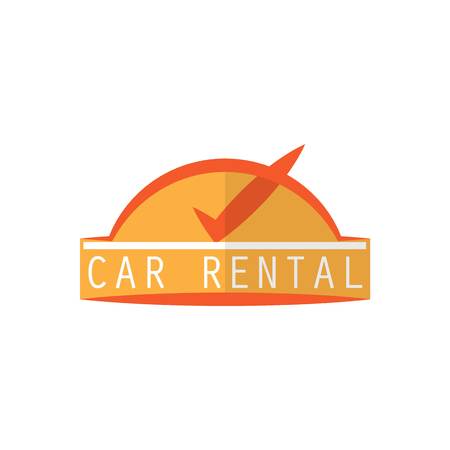 car rent logo with text space for your slogan / tagline, vector illustrationのイラスト素材