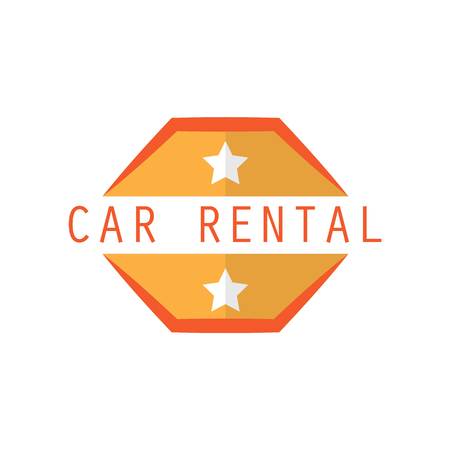 car rent logo with text space for your slogan / tagline, vector illustrationのイラスト素材