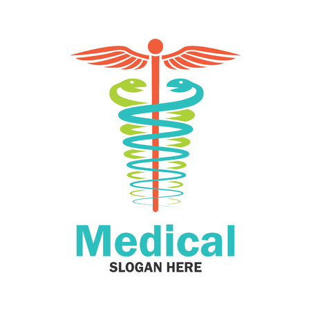 Medical, pharmacy logo with text space for your slogan / tag line, vector illustrationのイラスト素材