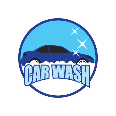 car wash service logo, vector illustrationのイラスト素材