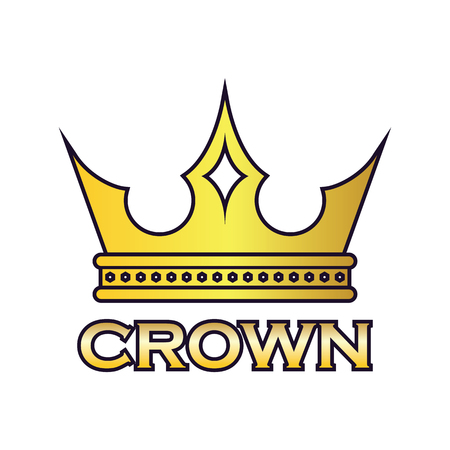 king crown logo, vector illustrationのイラスト素材
