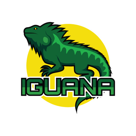 iguana logo for your business, vector illustrationのイラスト素材