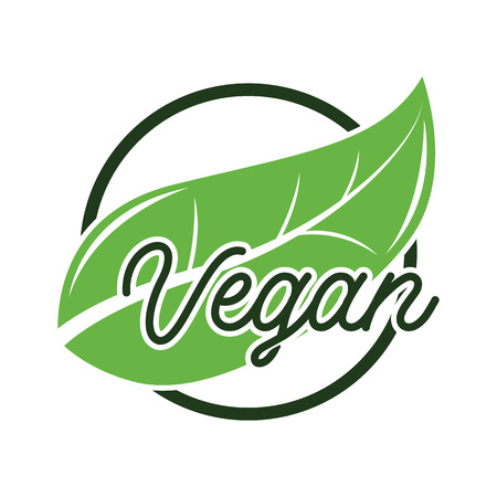 certified vegan product cruelty free logo. vector illustationのイラスト素材