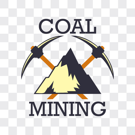 coal mining insignia. vector illustrationのイラスト素材