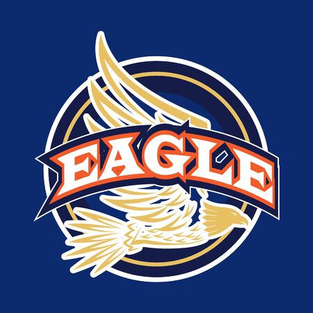 eagle logo for your business company. vector illustrationのイラスト素材