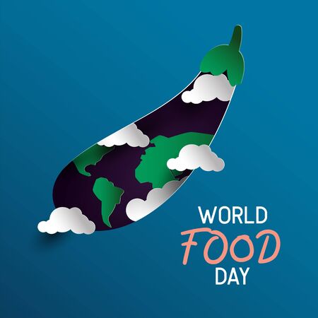 world international food day event. vector illustrationのイラスト素材