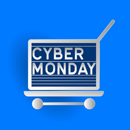 cyber monday sale poster. vector illustrationのイラスト素材