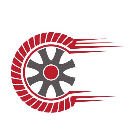 tire logo, emblems and insignia. vector illustrationのイラスト素材