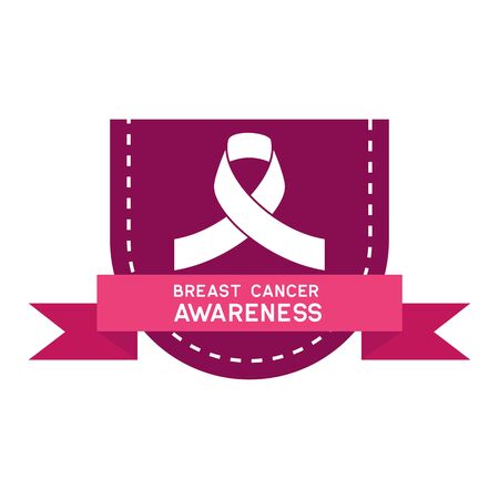 breast cancer awareness for men and women. vector illustrationのイラスト素材