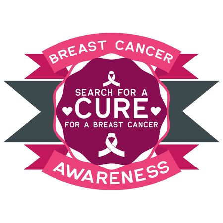 breast cancer awareness for men and women. vector illustrationのイラスト素材