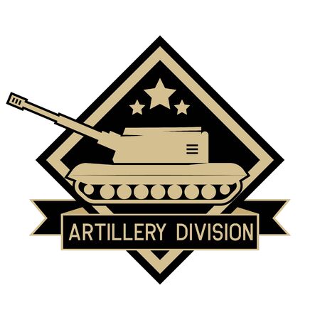 army badge logo isolated on white background, vector illustrationのイラスト素材