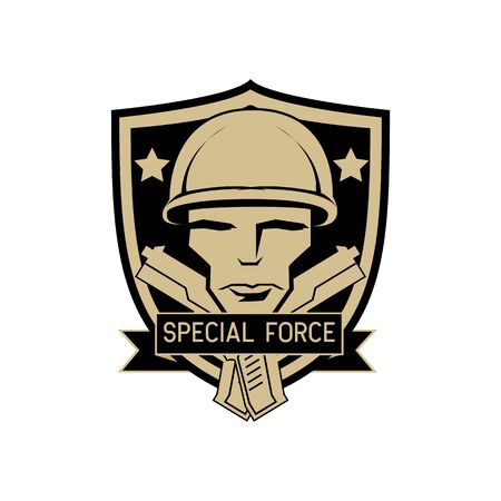 army badge logo isolated on white background, vector illustrationのイラスト素材