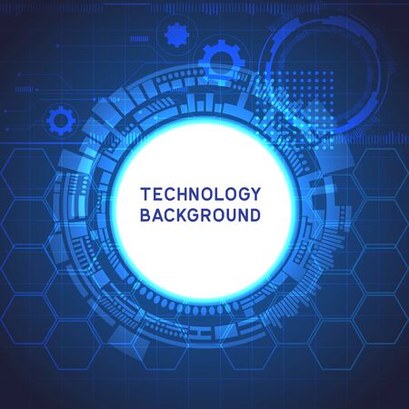high computer technology  for technology business or education background. vector illustrationのイラスト素材