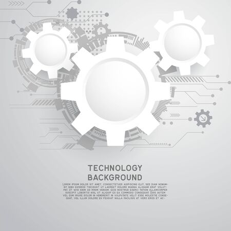 high computer technology  for technology business or education background. vector illustrationのイラスト素材