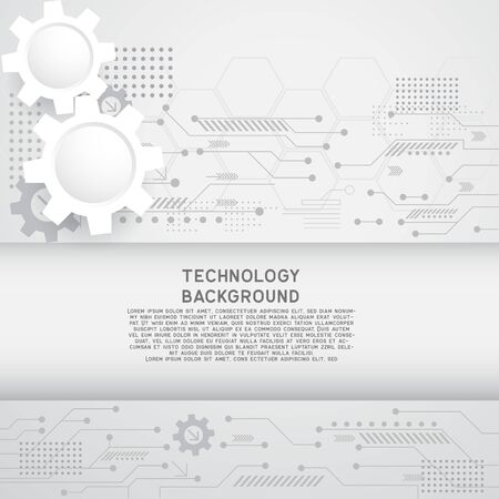 high computer technology  for technology business or education background. vector illustrationのイラスト素材