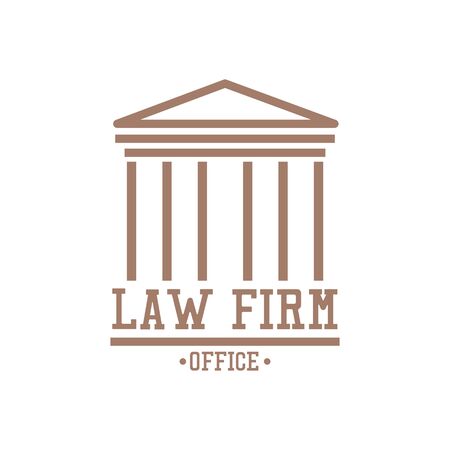 law firm logo on white background. vector illustrationのイラスト素材