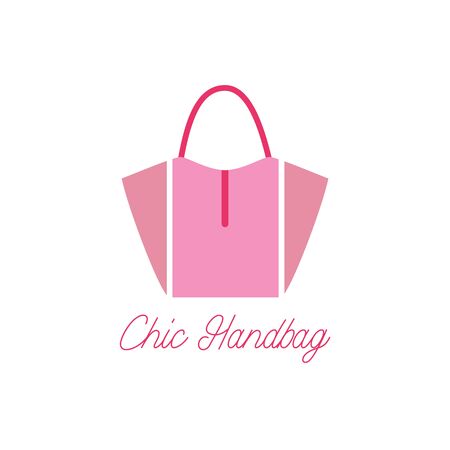 handbag logo on white background. vector illustrationのイラスト素材