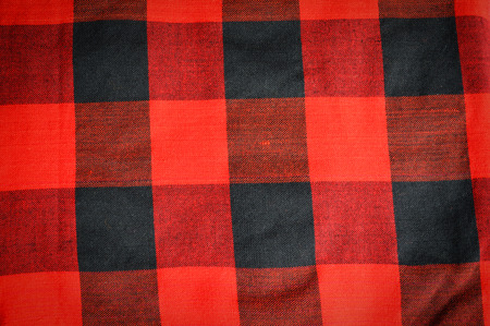 fabric scottish or loincloth pattern / red of loincloth thai style abstract background textureの写真素材