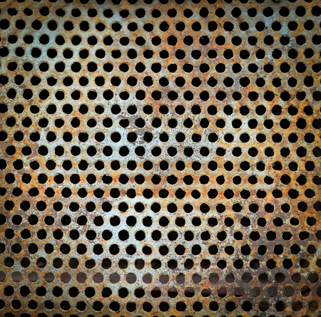 old net steel with rust texture backgroundの写真素材