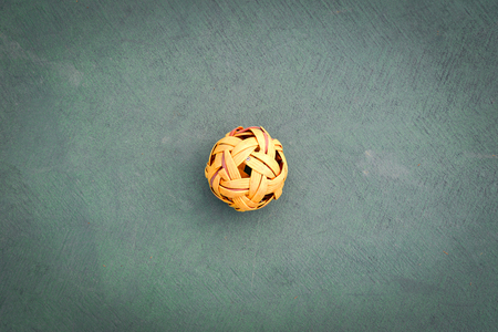 Sepak Takraw ball or rattan ball on field of sepak takraw court on sport outdoorsの写真素材